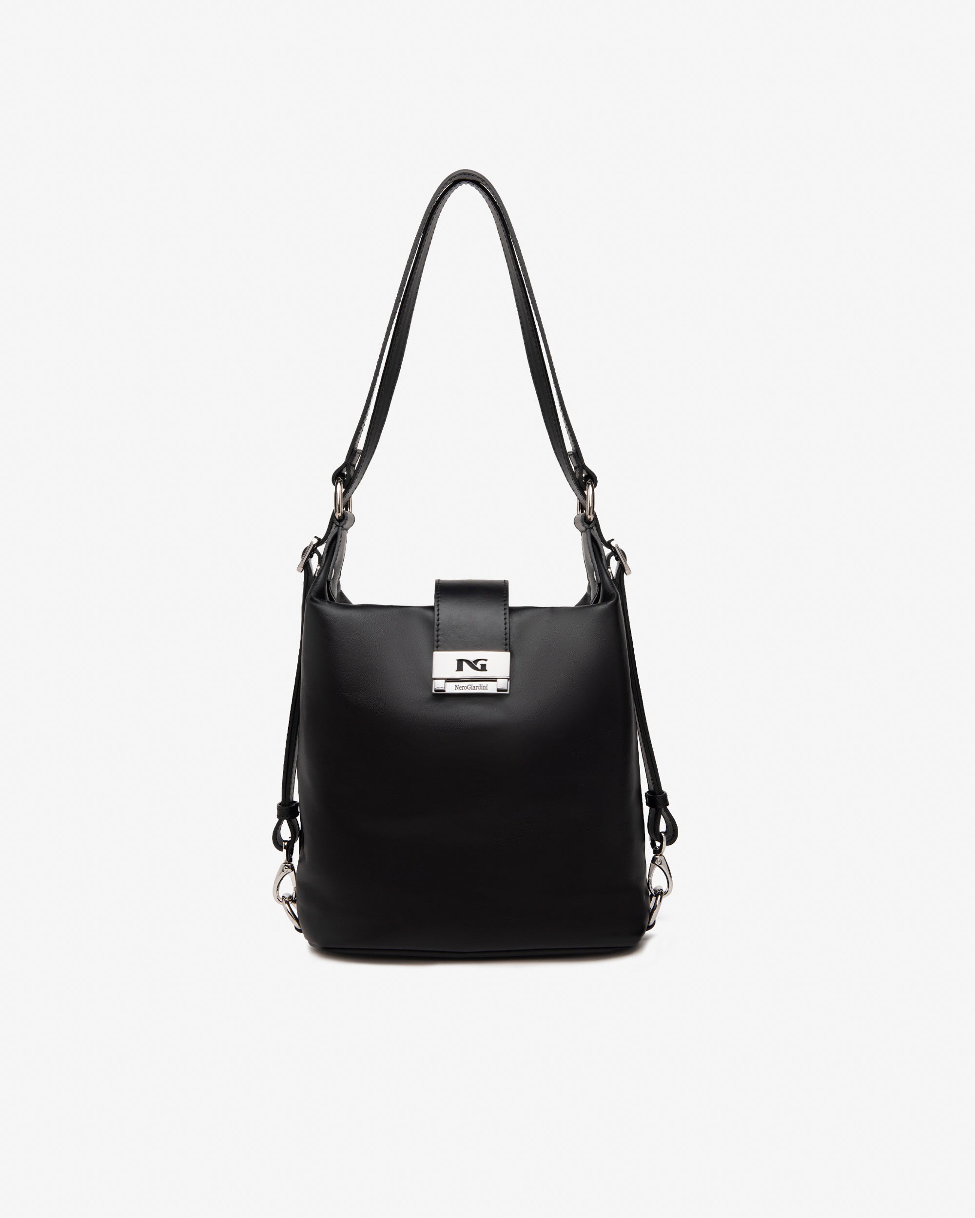Nero Giardini E443715D borsa a spalla da donna in pelle nero