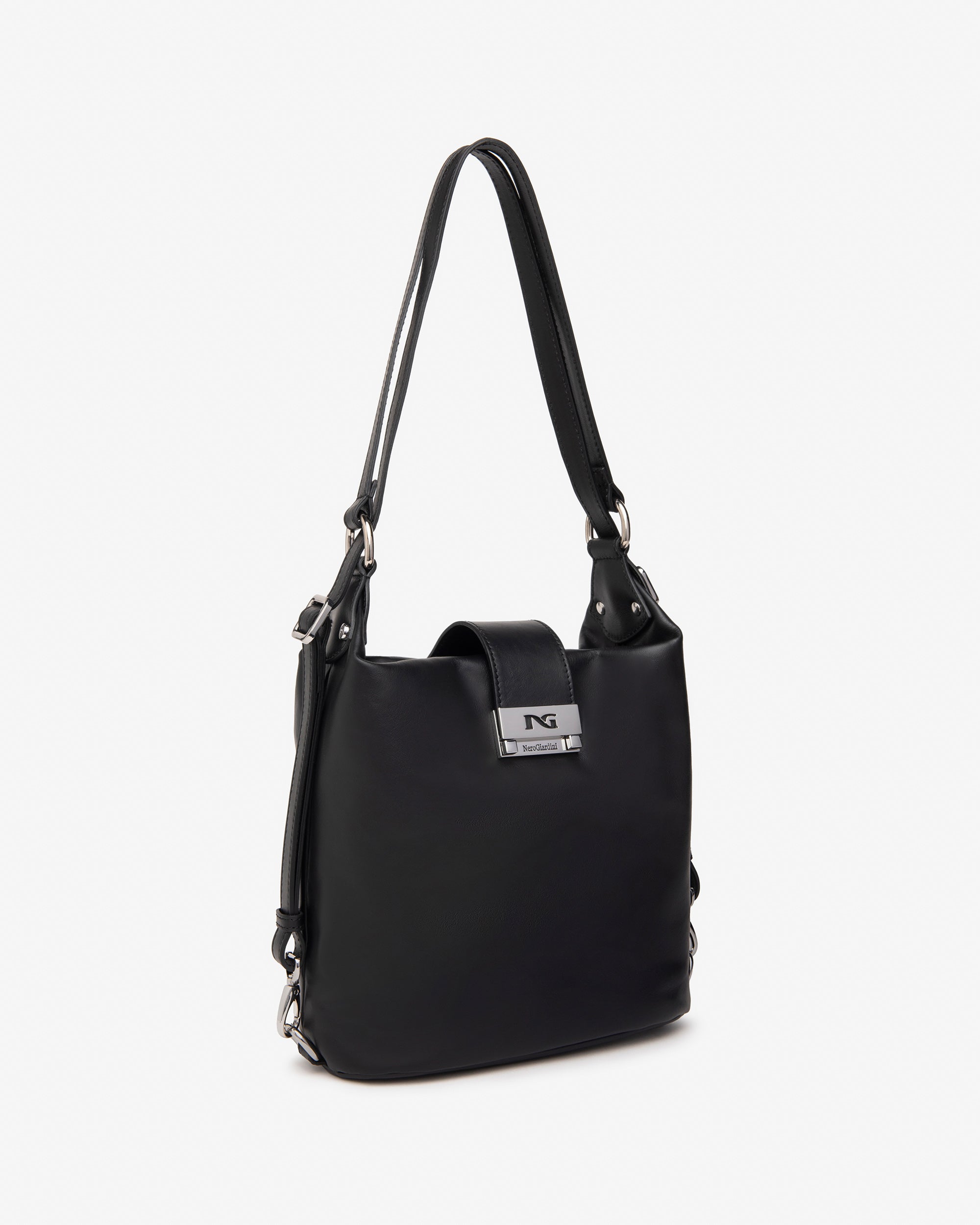 Nero Giardini E443715D borsa a spalla da donna in pelle nero