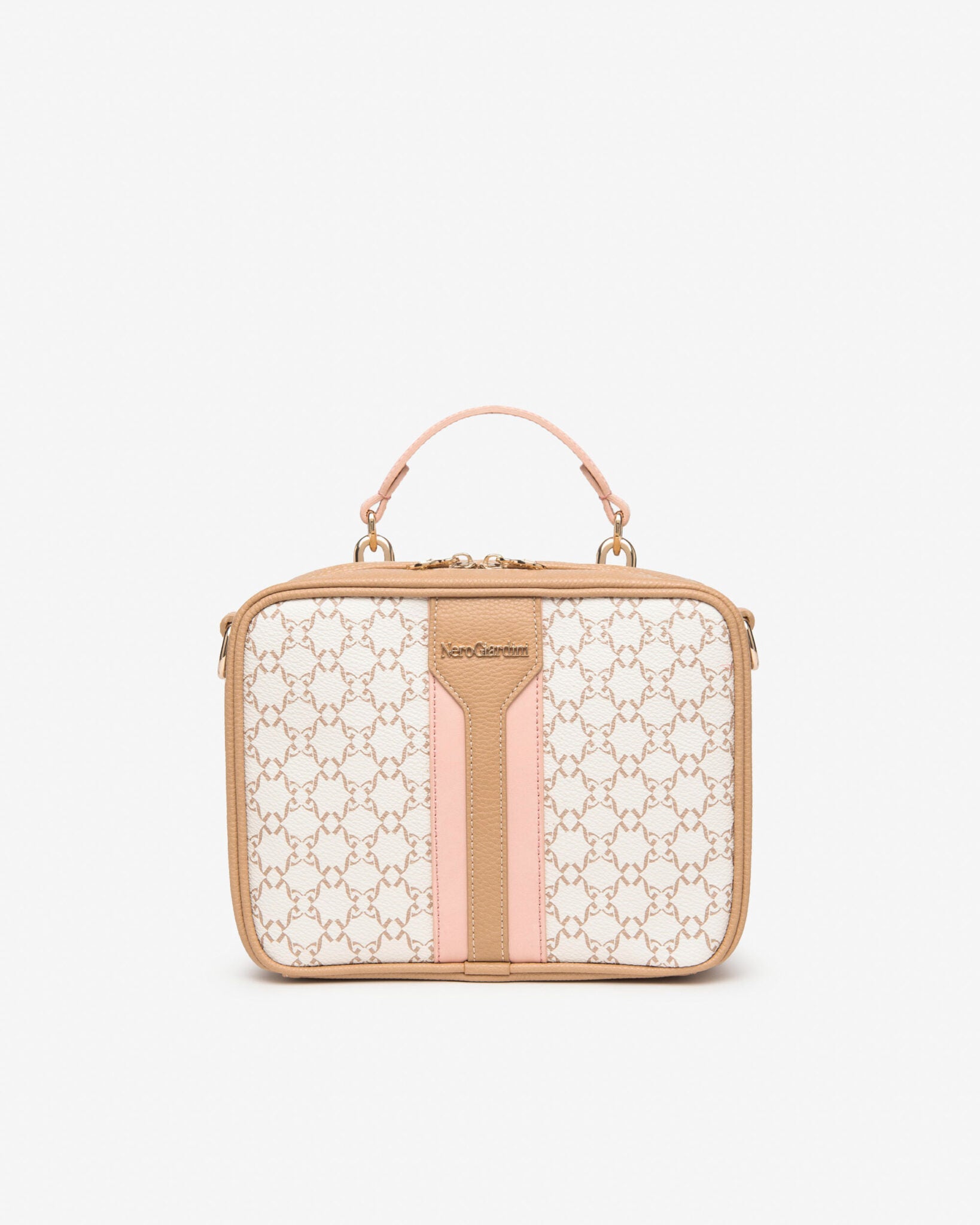 Nero Giardini E443750D borsa a mano da donna in materiale tecnico beige