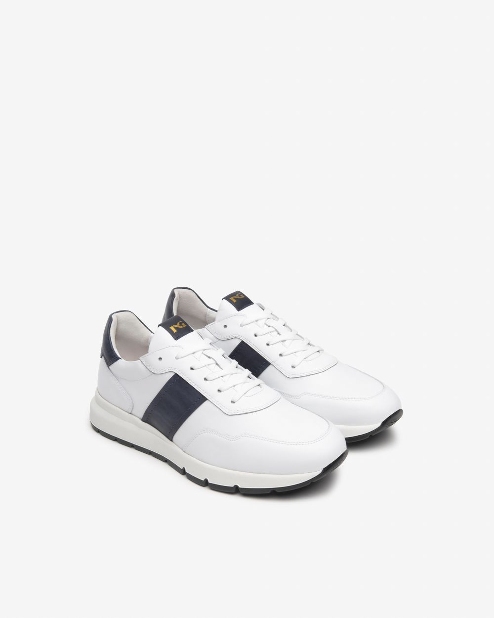 Nero Giardini E500661U Sneakers Uomo in Pelle bianco