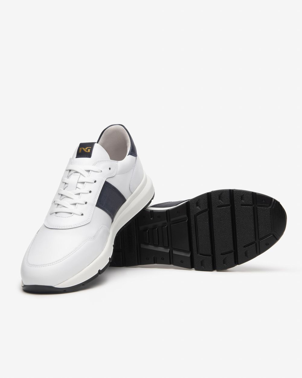Nero Giardini E500661U Sneakers Uomo in Pelle bianco