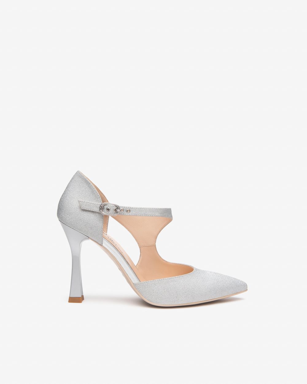 Nero Giardini E512221DE Décolleté Donna in Materiale Tecnico argento