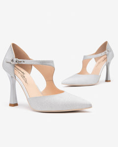 Nero Giardini E512221DE Décolleté Donna in Materiale Tecnico argento