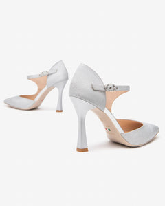Nero Giardini E512221DE Décolleté Donna in Materiale Tecnico argento