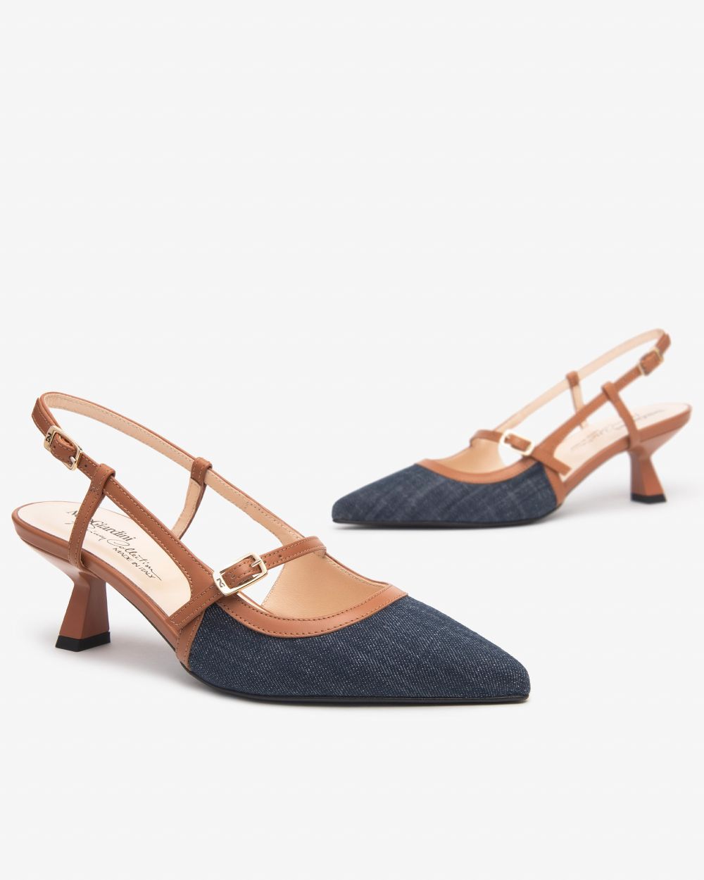 Nero Giardini E512254DE Décolleté Donna in Tessuto e Pelle jeans