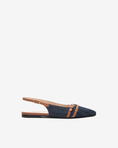 Nero Giardini E512362D Ballerine Donna in Tessuto e Pelle jeans