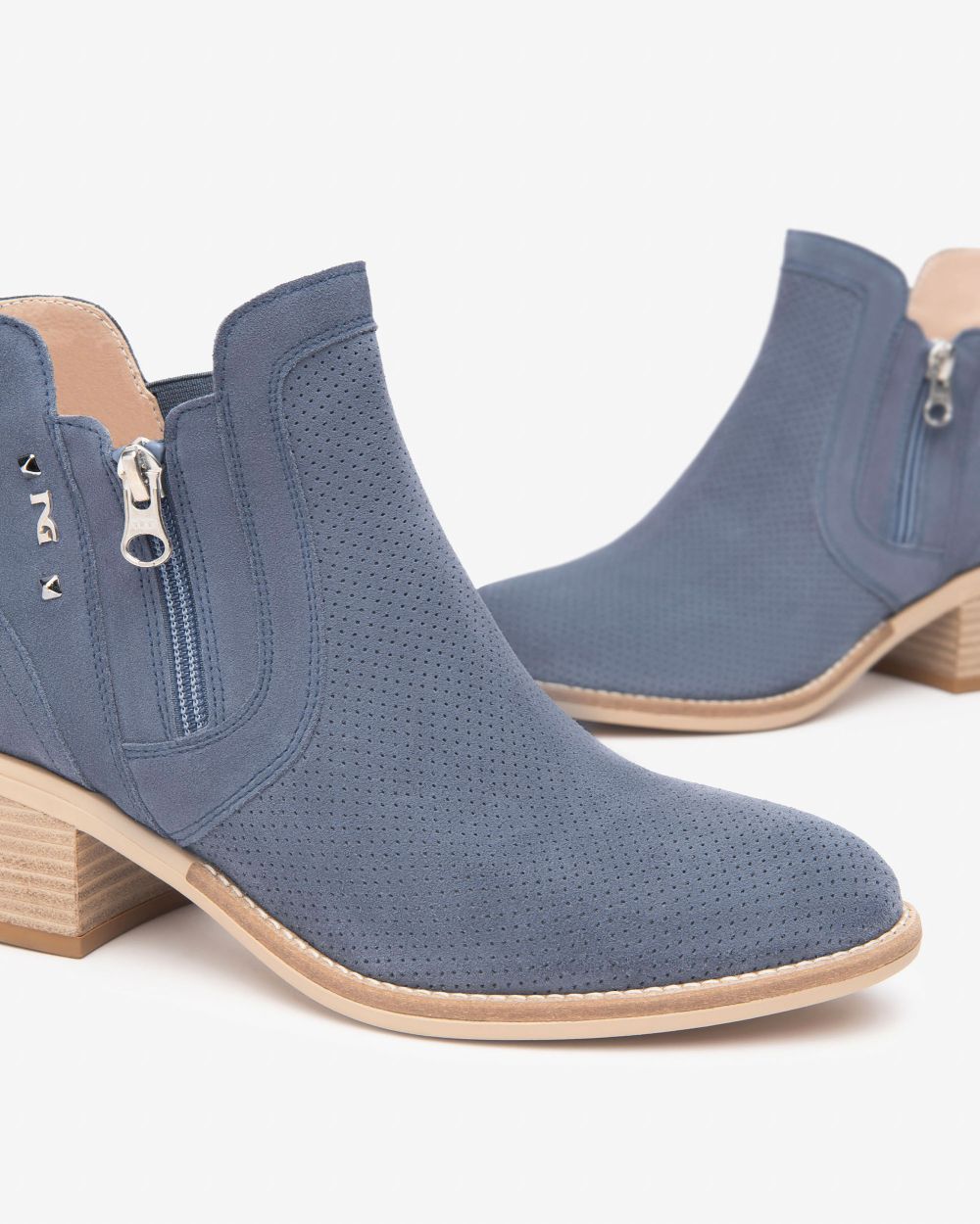 Nero Giardini E512701D Tronchetti Donna in Suede avio