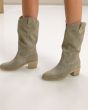 Nero Giardini E512707D Stivali Donna in Suede creta