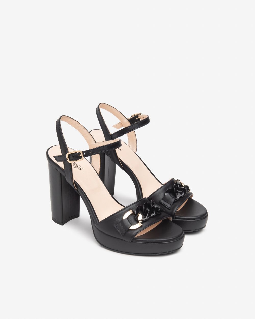 Nero Giardini E513350D Sandali Donna in Pelle nero