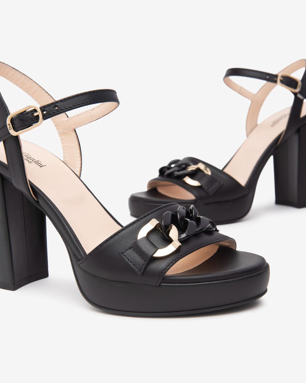Nero Giardini E513350D Sandali Donna in Pelle nero