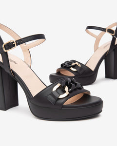 Nero Giardini E513350D Sandali Donna in Pelle nero