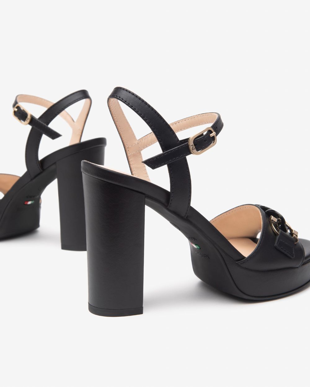 Nero Giardini E513350D Sandali Donna in Pelle nero