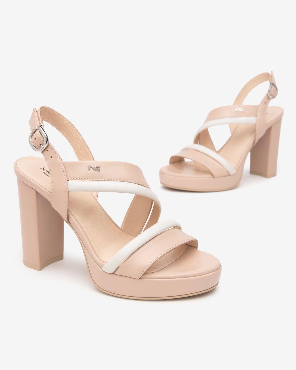 Nero Giardini E513352D Sandali Donna in Pelle cipria