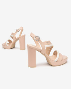 Nero Giardini E513352D Sandali Donna in Pelle cipria