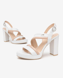Nero Giardini E513352D Sandali Donna in Pelle bianco