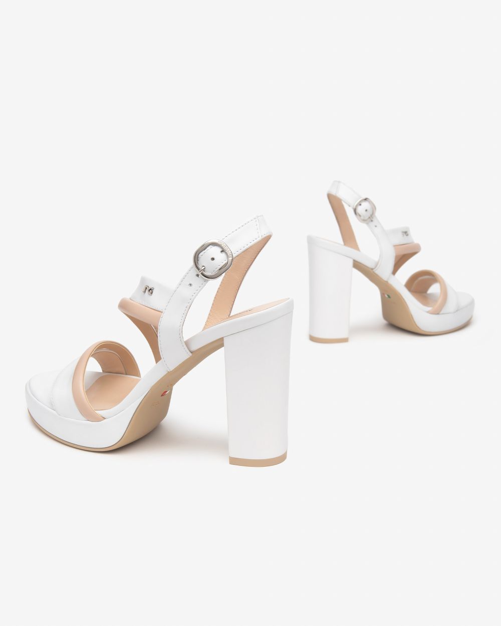 Nero Giardini E513352D Sandali Donna in Pelle bianco
