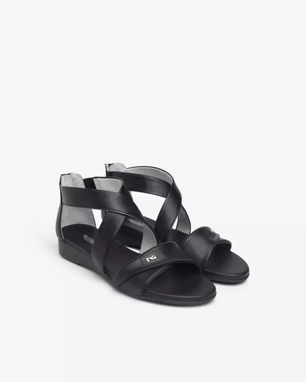Nero Giardini E513390D Sandali donna in pelle nero