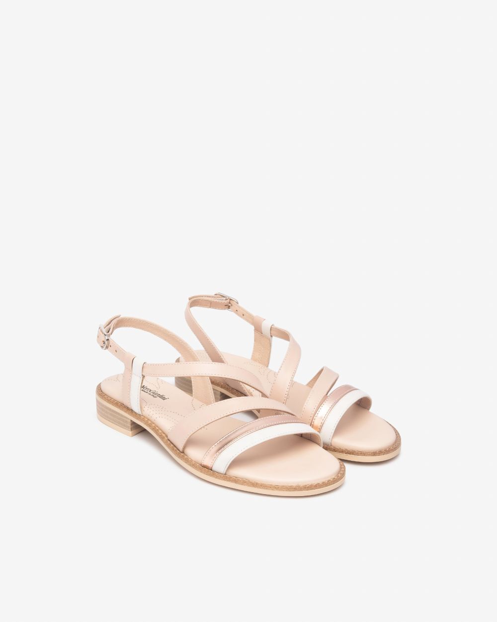 Nero Giardini E513422D Sandali Donna in Pelle e Materiale Tecnico osso