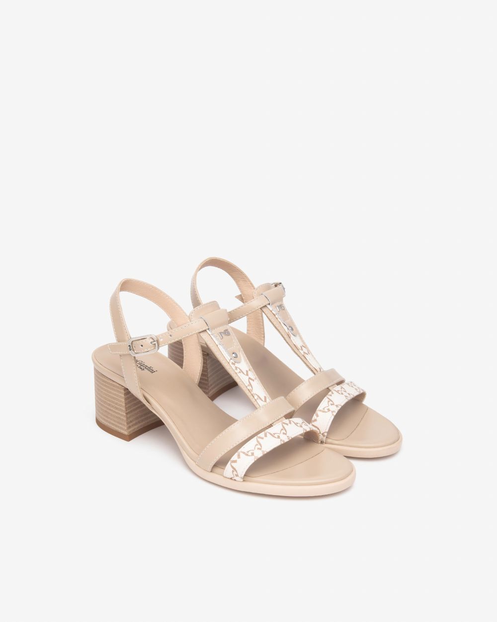Nero Giardini E513433D Sandali Donna in Pelle e Materiale Tecnico beige/nocciola