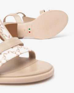 Nero Giardini E513433D Sandali Donna in Pelle e Materiale Tecnico beige/nocciola