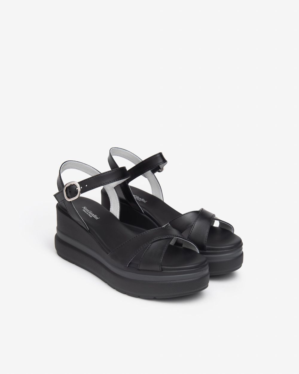 Nero Giardini E513510D Sandali Donna in Pelle nero