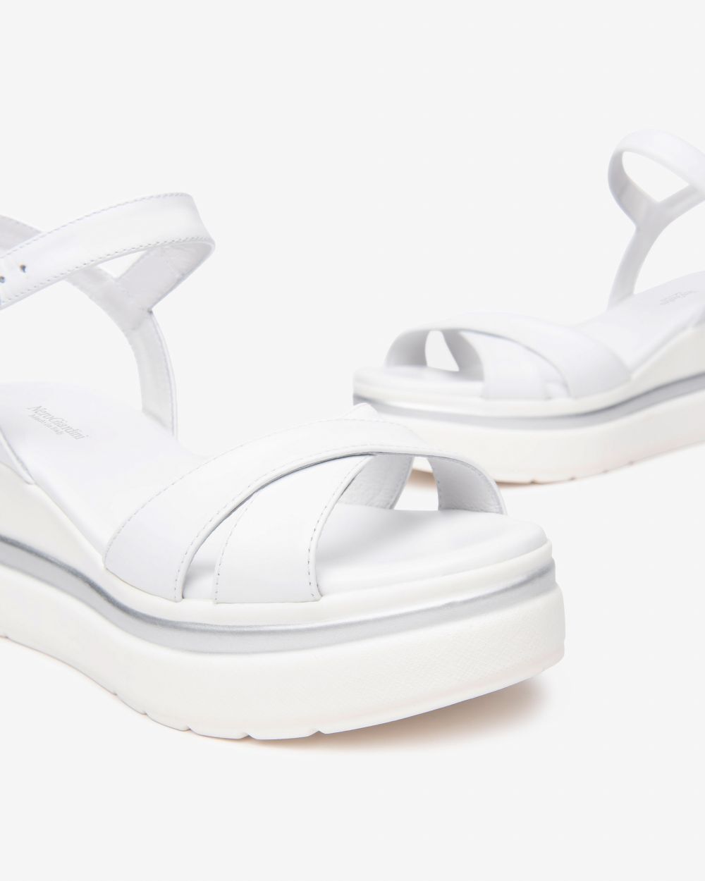 Nero Giardini E513510D Sandali Donna in Pelle bianco