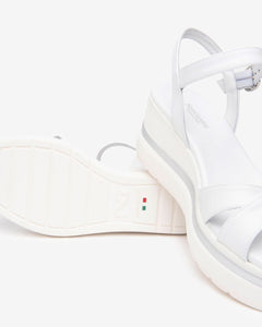 Nero Giardini E513510D Sandali Donna in Pelle bianco
