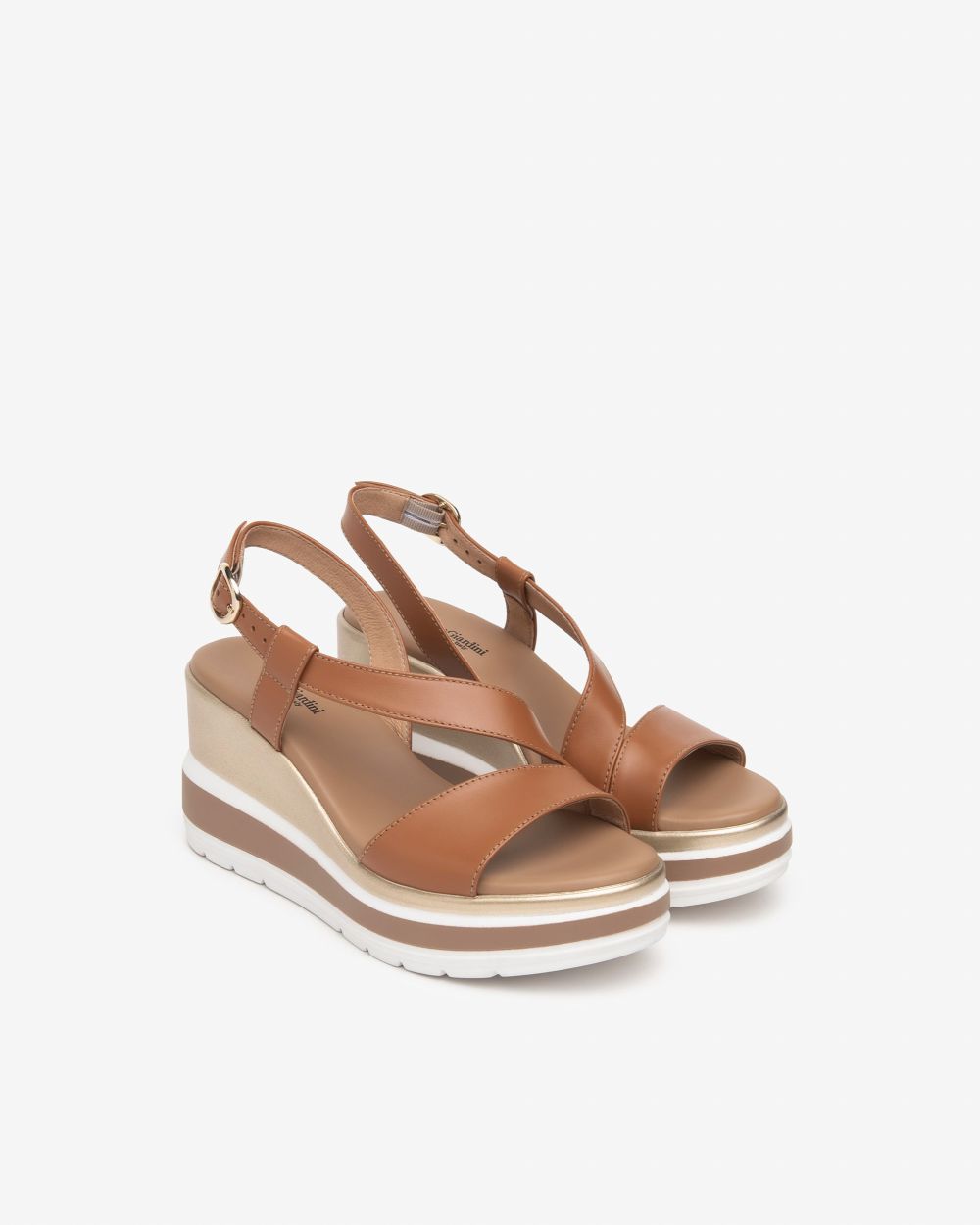 Nero Giardini E513520D Sandali Donna in Pelle cognac