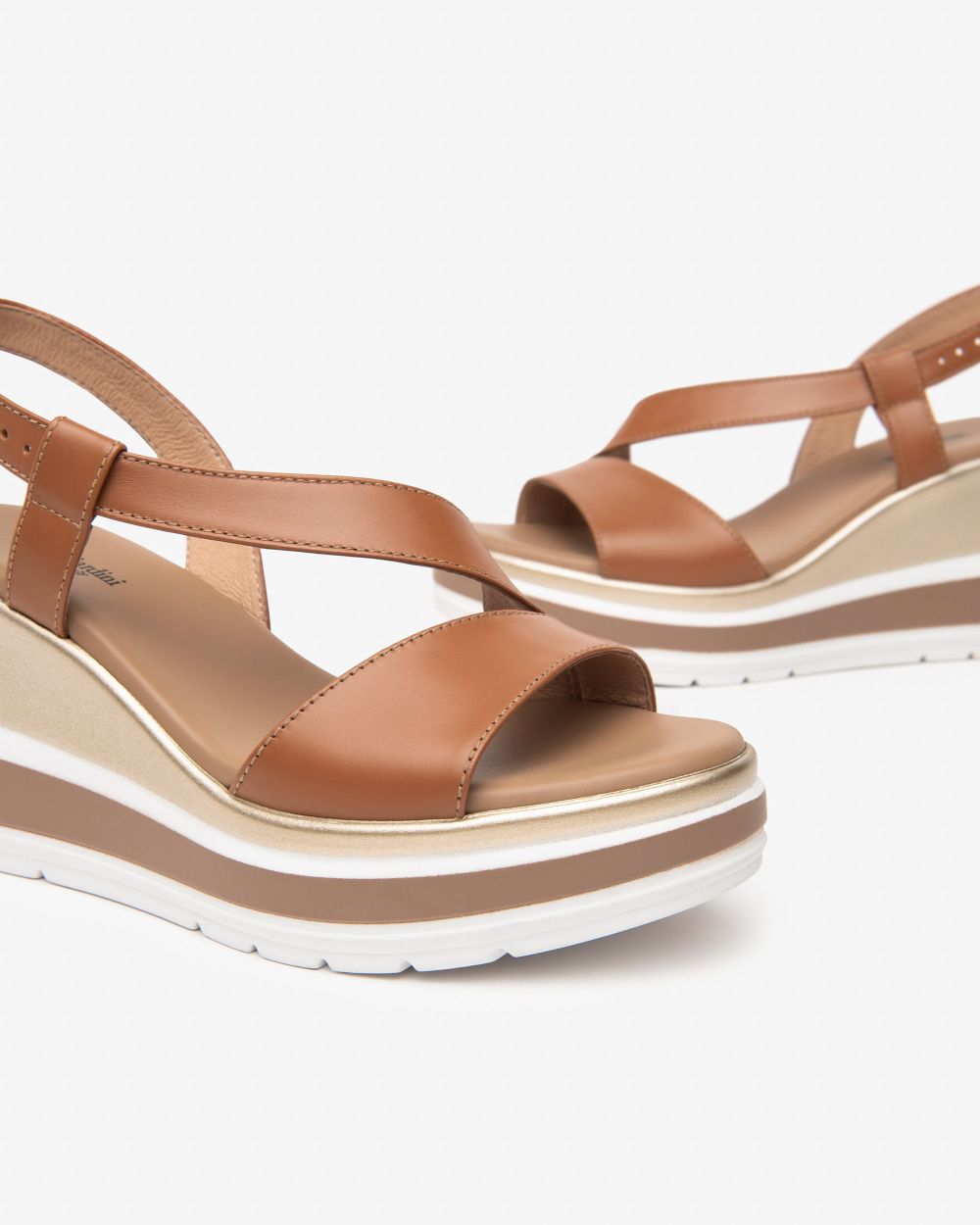 Nero Giardini E513520D Sandali Donna in Pelle cognac