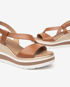 Nero Giardini E513520D Sandali Donna in Pelle cognac