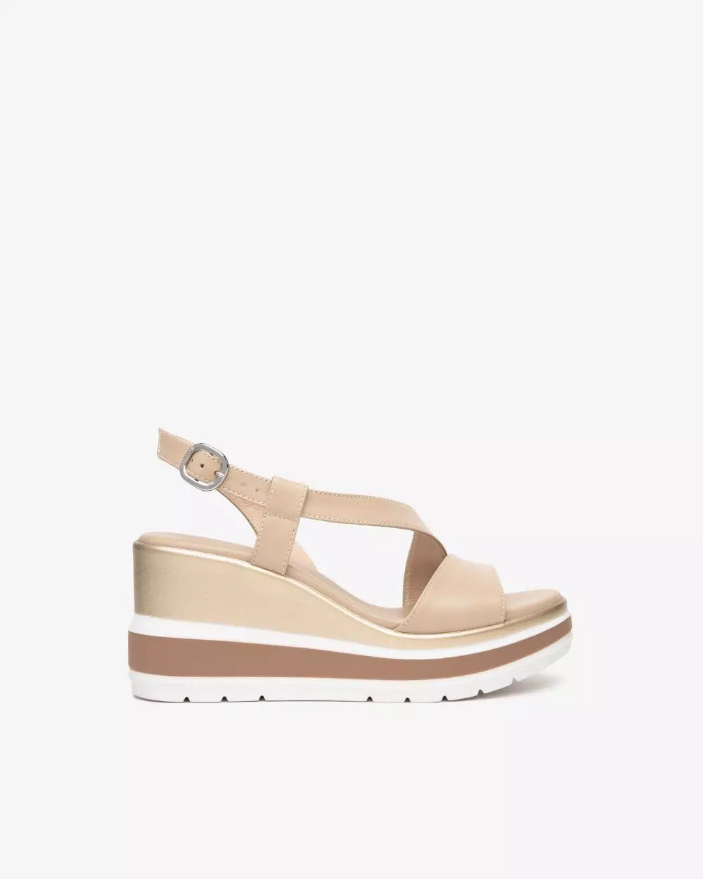 Nero Giardini E513520D Sandali Donna in Pelle lino