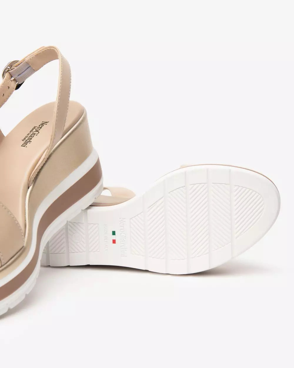 Nero Giardini E513520D Sandali Donna in Pelle lino