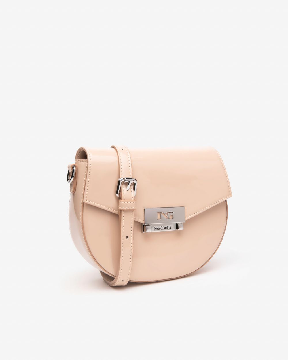 Nero Giardini E543710D Borsa a Tracolla da Donna in Materiale Tecnico cipria