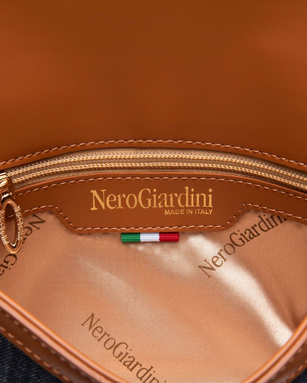 Nero Giardini E543905D Pochette da Donna in Materiale Tecnico jeans