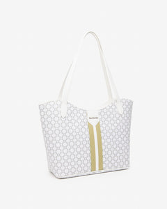 Nero Giardini E543930D Borsa Tote da Donna in Materiale Tecnico bianco