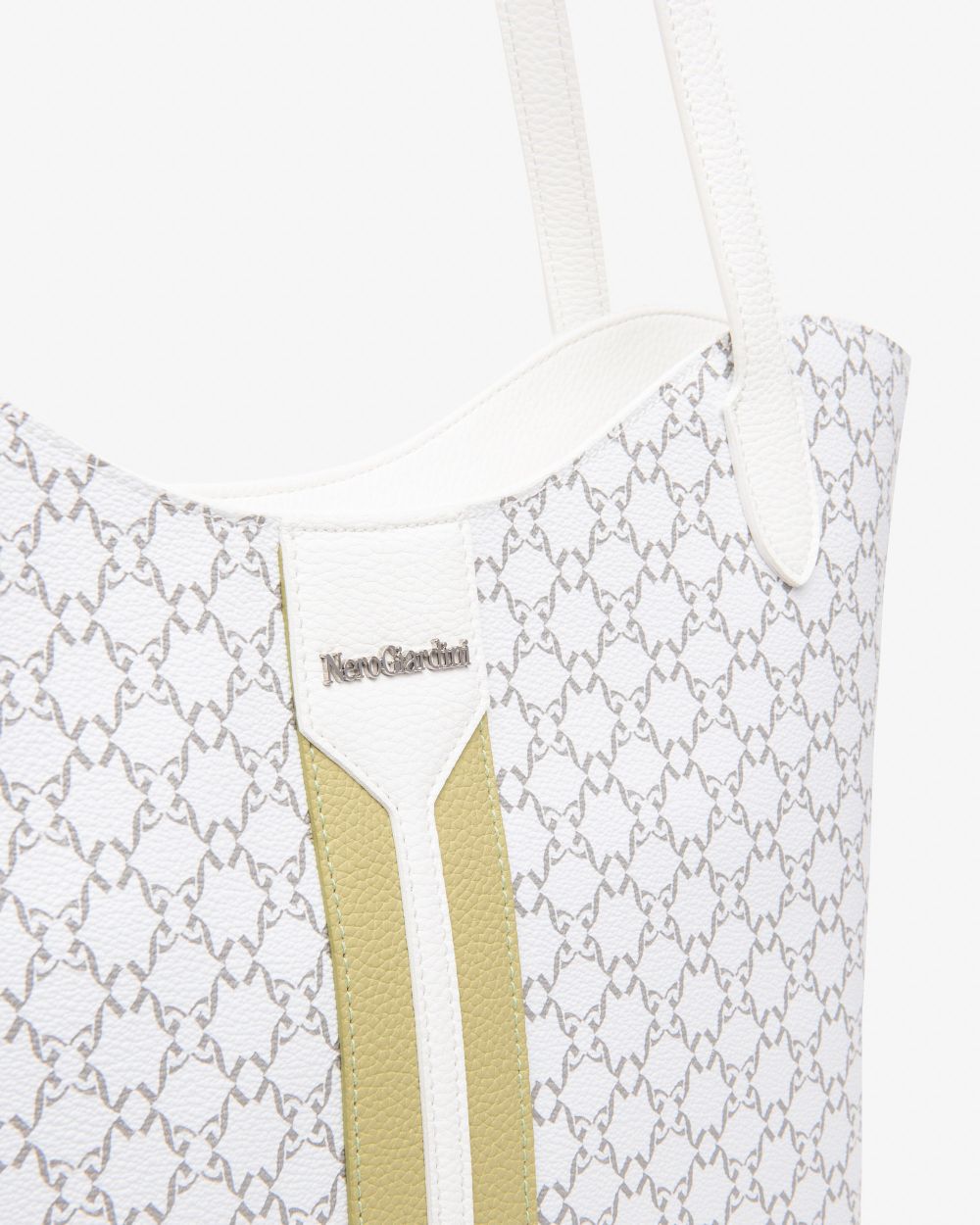 Nero Giardini E543930D Borsa Tote da Donna in Materiale Tecnico bianco