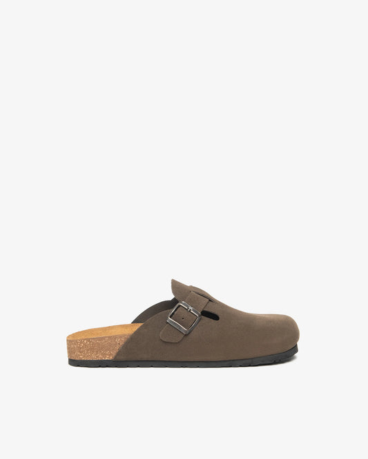 Nero Giardini E601200U Sabot da uomo in pelle scamosciata