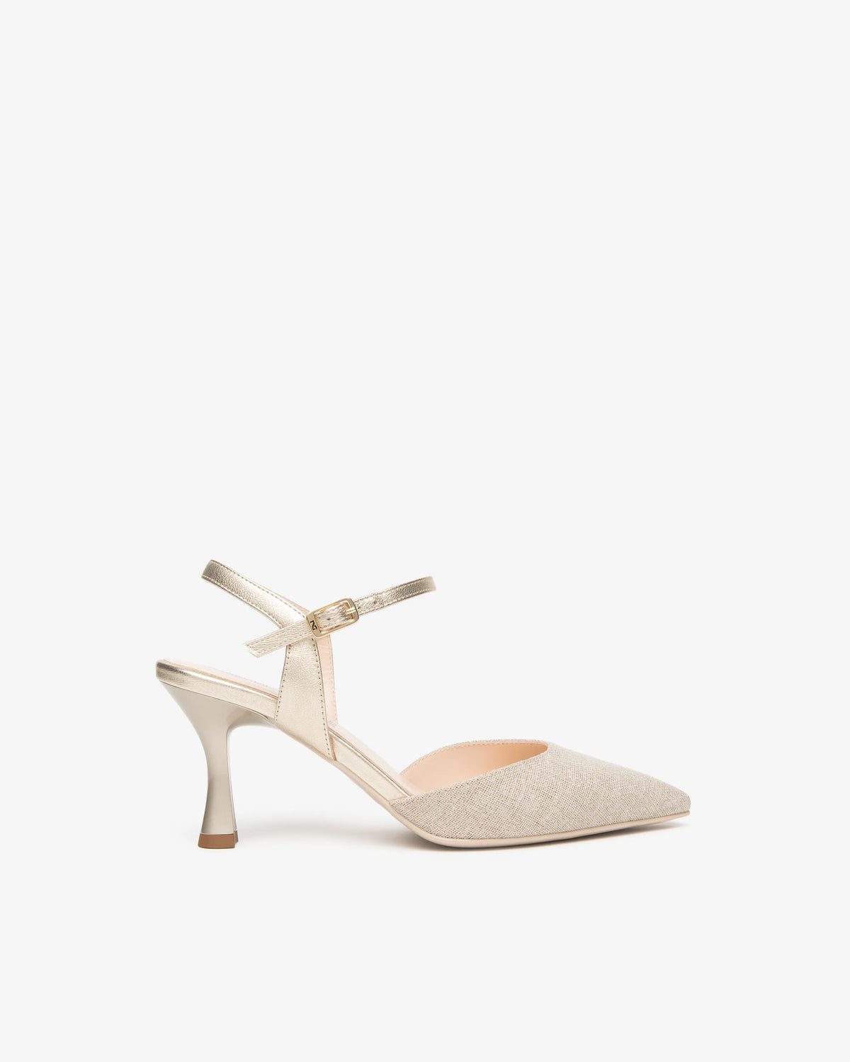 Nero Giardini E615440DE Slingback in pelle e tessuto da donna