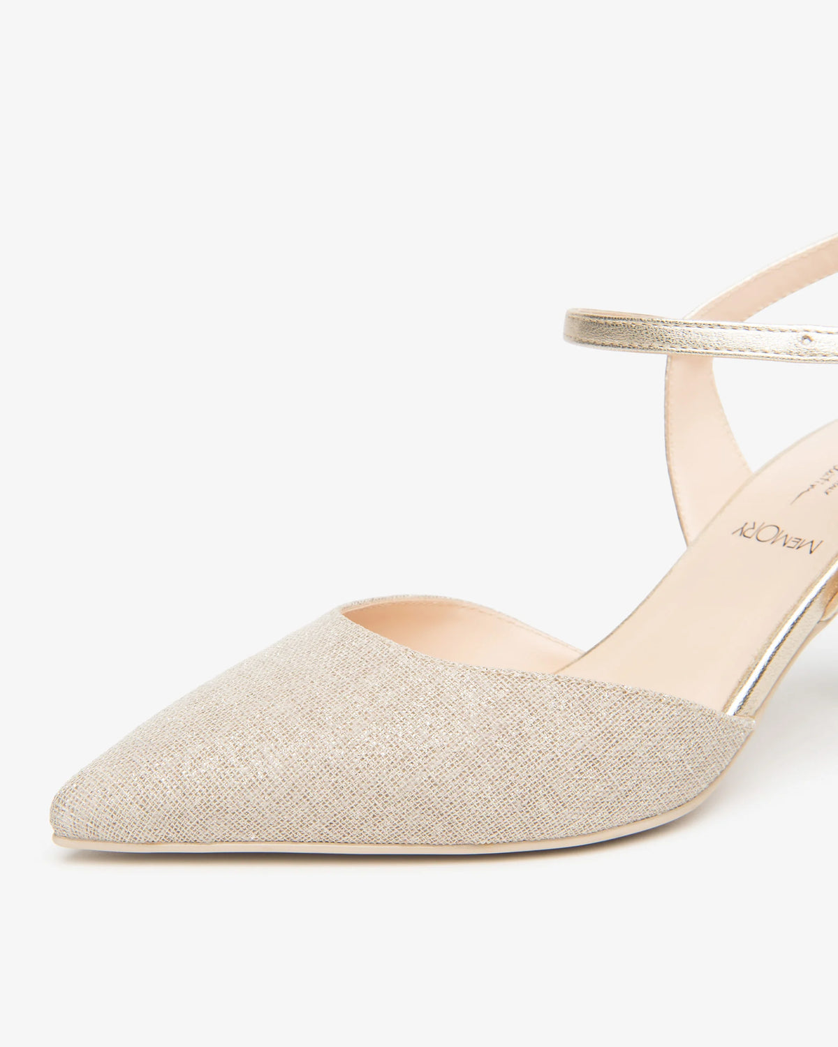 Nero Giardini E615440DE Slingback in pelle e tessuto da donna