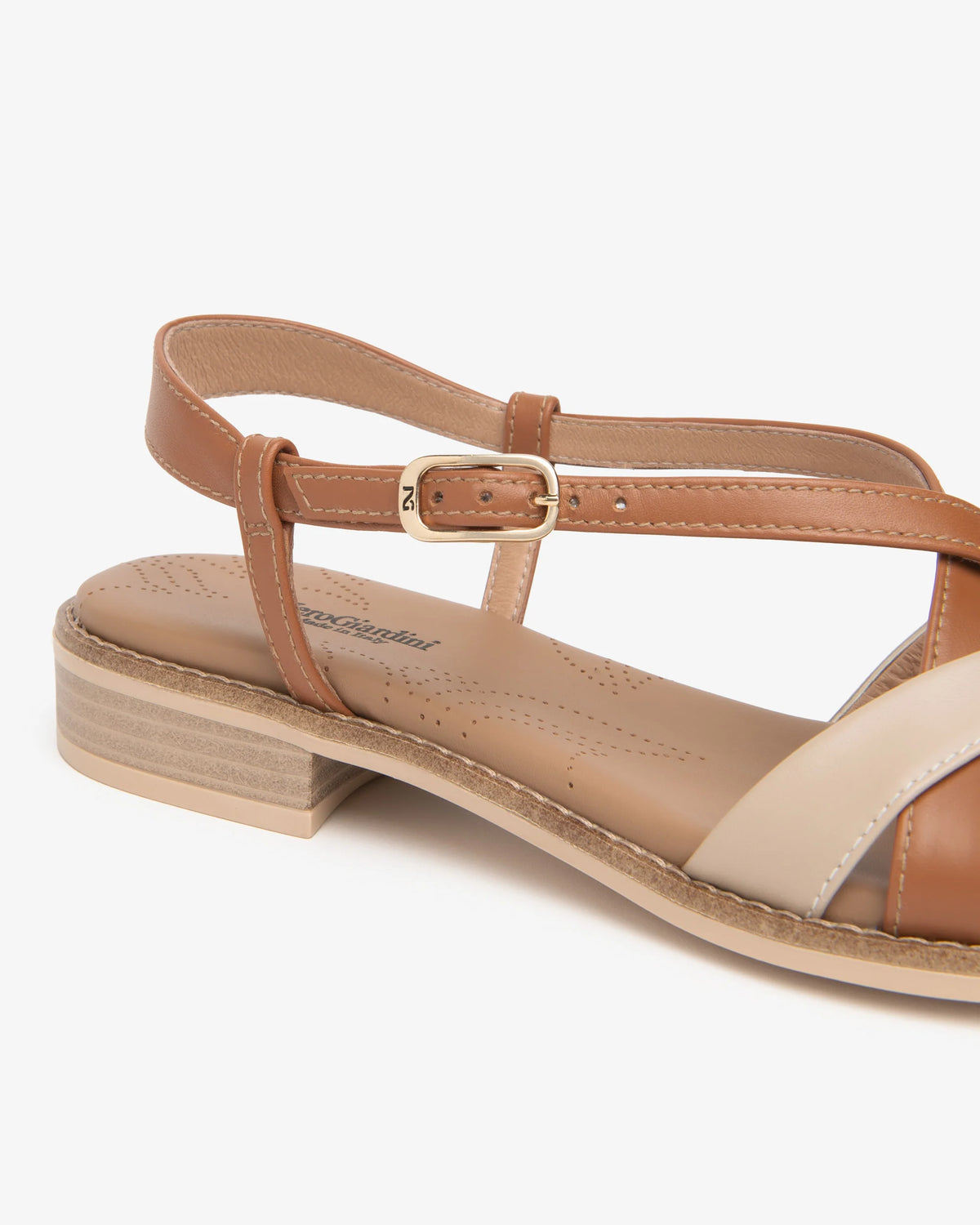 Nero Giardini E615890D Sandali da donna in pelle e tessuto tecnico