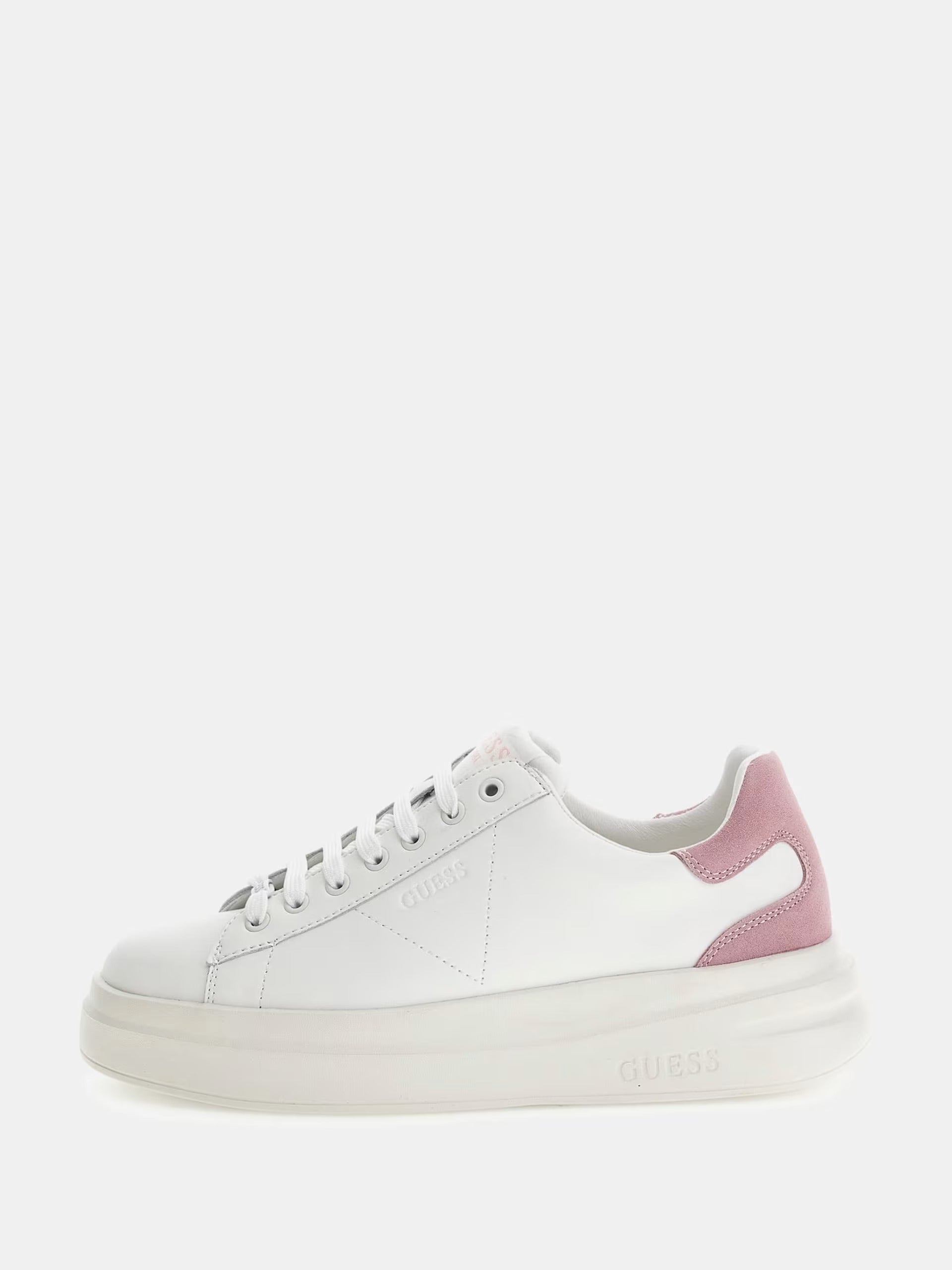 Guess FLJELB LEA12 Elbina sneakers donna white/pink