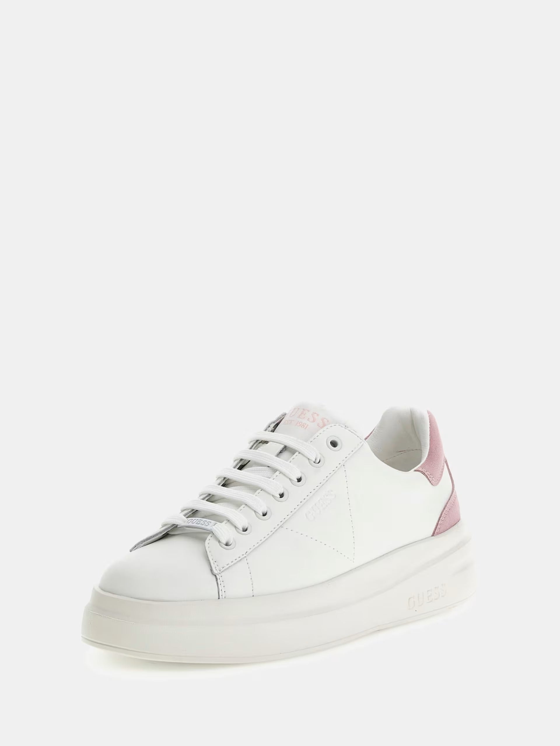 Guess FLJELB LEA12 Elbina sneakers donna white/pink