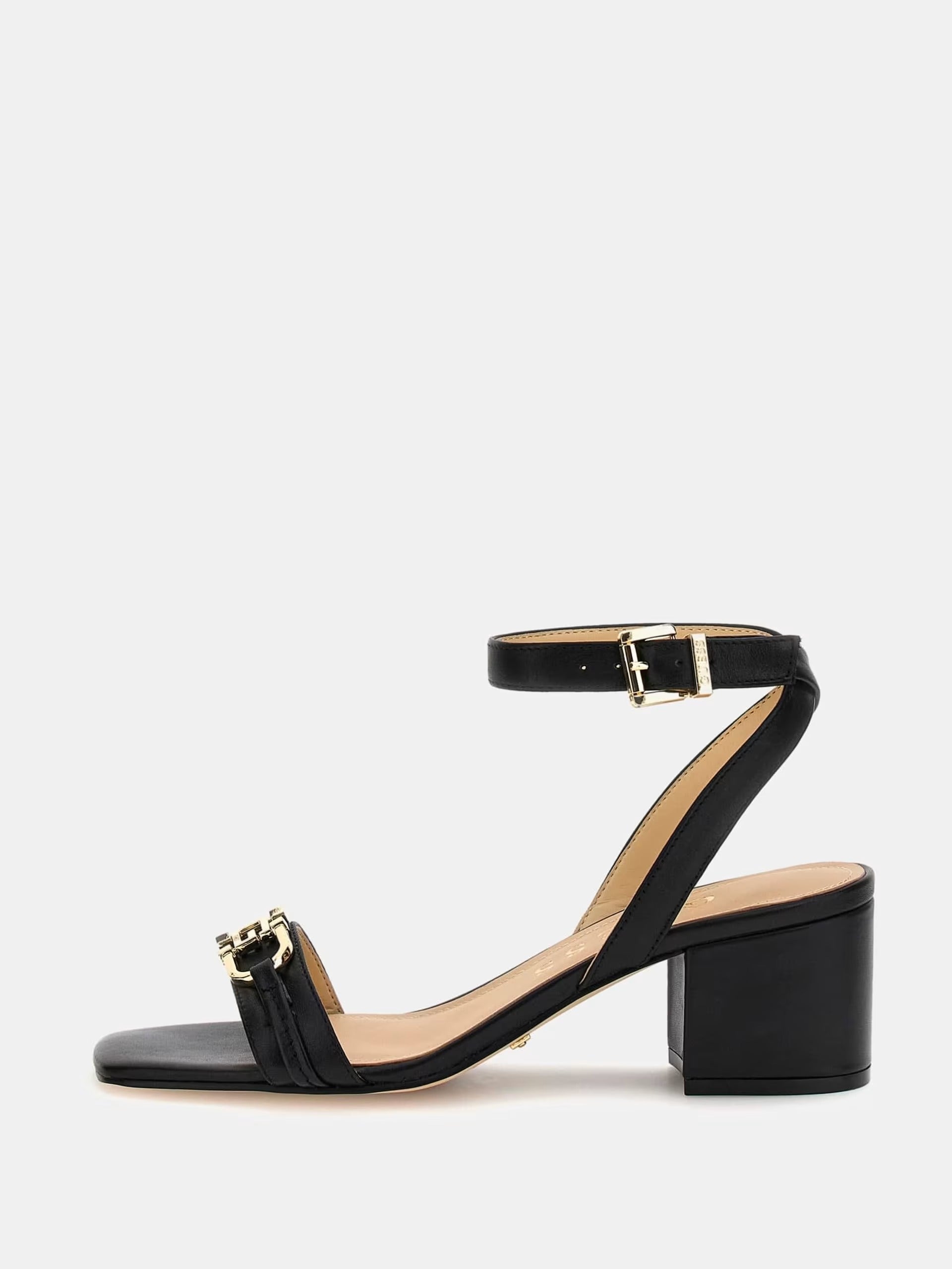 Guess FLJULALEA 03 sandalo ulala vera pelle nero