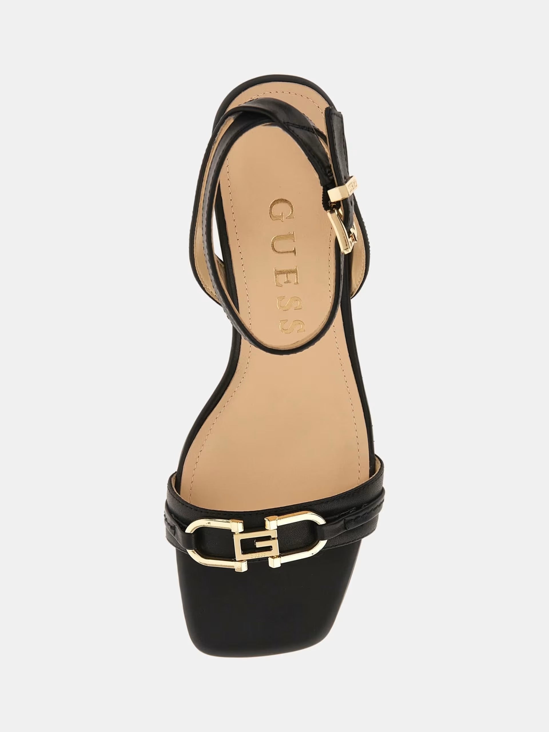 Guess FLJULALEA 03 sandalo ulala vera pelle nero