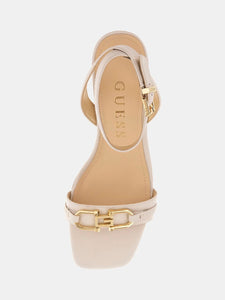 Guess FLJULALEA 03 sandalo ulala vera pelle crema