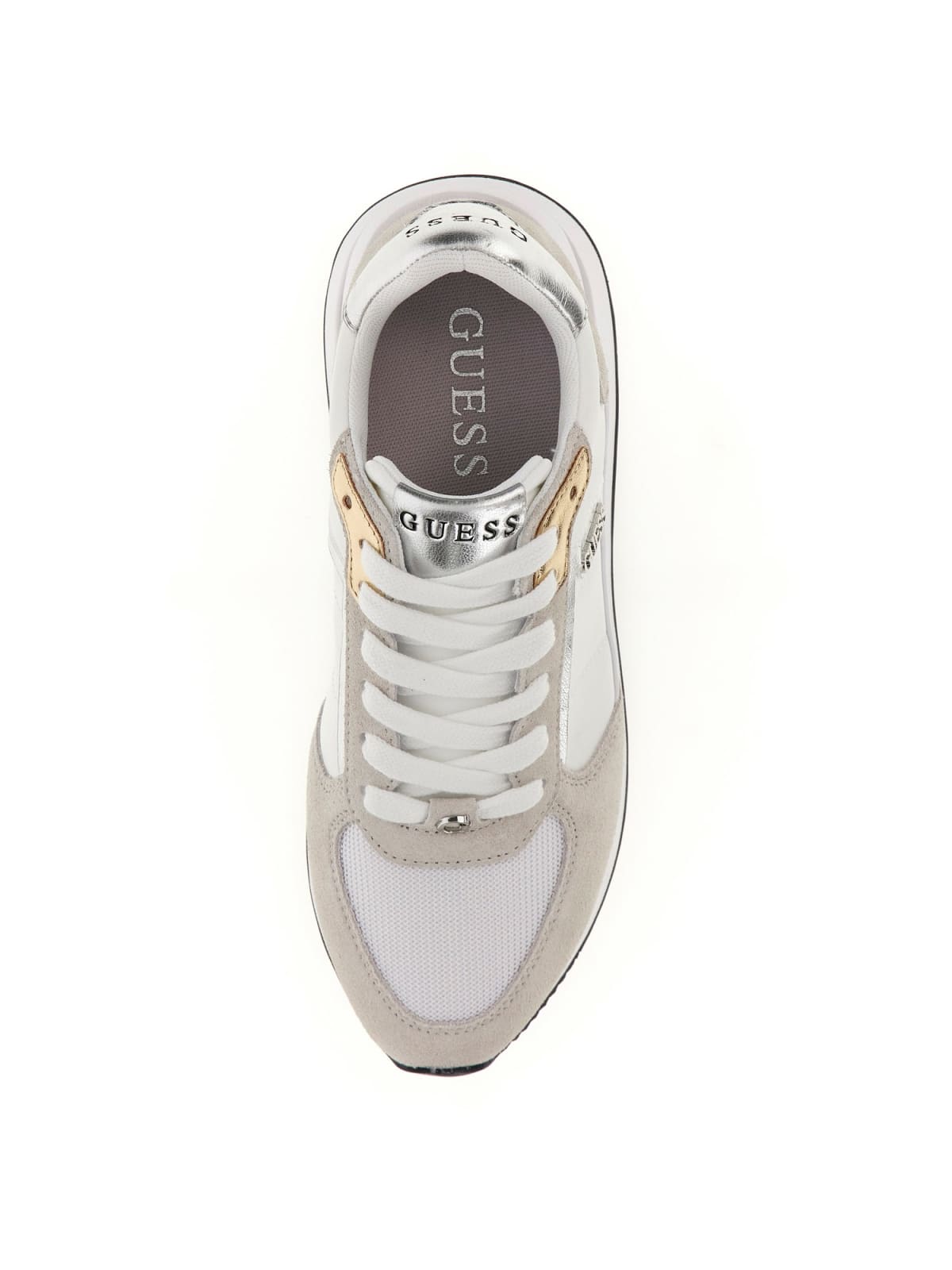 Guess FLPEGY FAB12 Runner Energy Misto Pelle white/silver