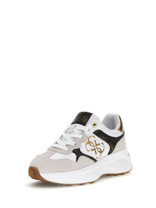 Guess FLPLUC PEL12 Runner Luckei 4G Logo white/brown