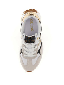 Guess FLPLUC PEL12 Runner Luckei 4G Logo white/brown