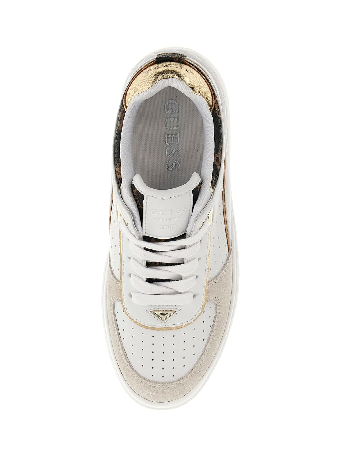 Guess FLPRID PEL12 sneakers in pelle white
