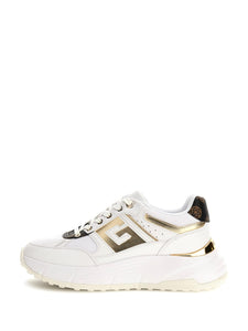 Guess FLTFON sneakers donna FONZI white/brown